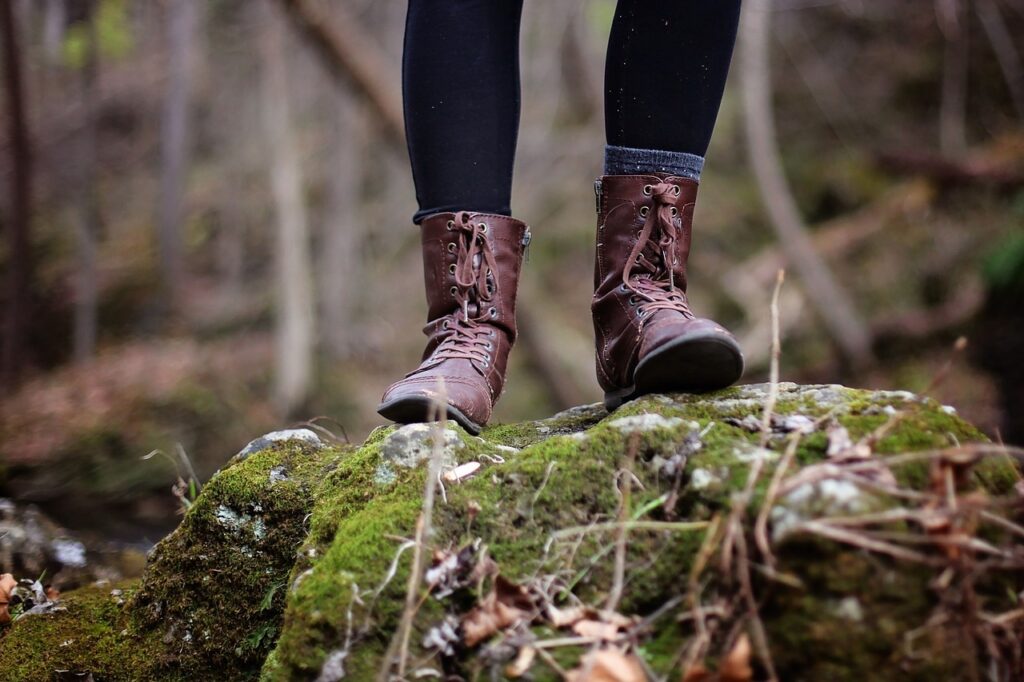 Exercising in the great outdoors like this hiker!