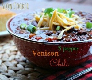 3 pepper venison chili 