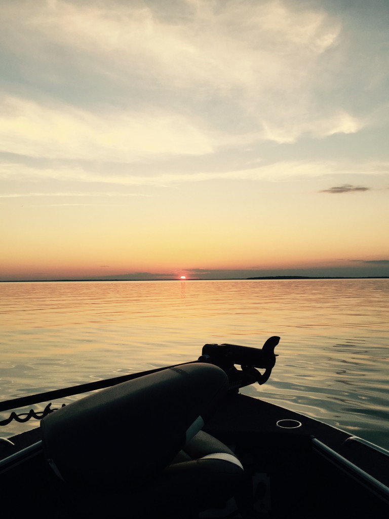 boat on leech lake