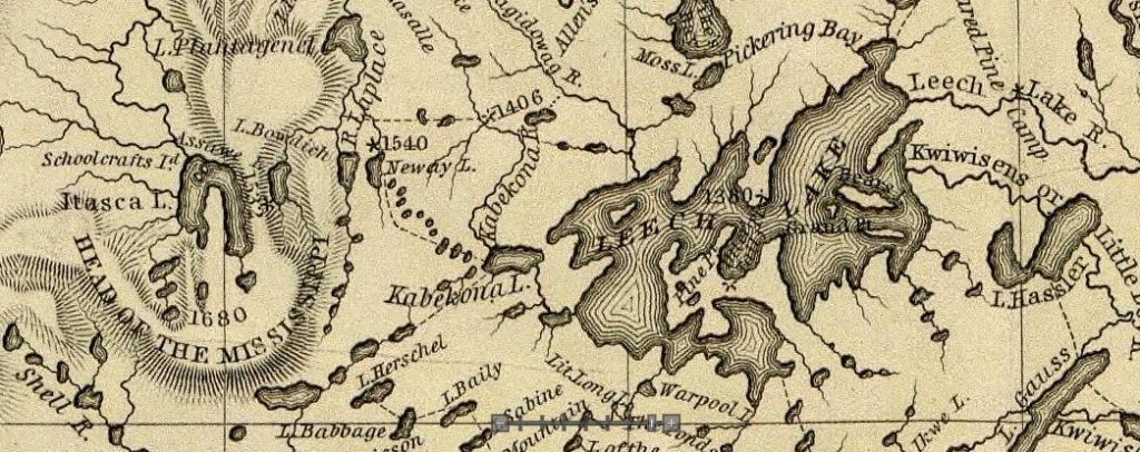 leech lake topographical map