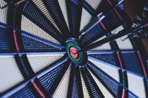 Bullseye on a dart board