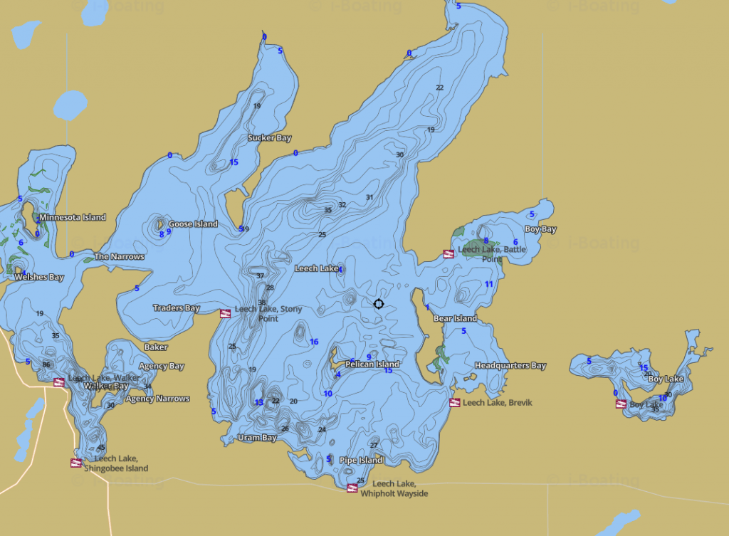 Leech Lake Depth Map App