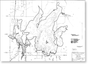 Leech Lake Depth Map