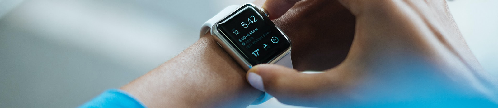person checking a watch